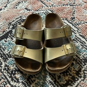 Gold Birkenstocks